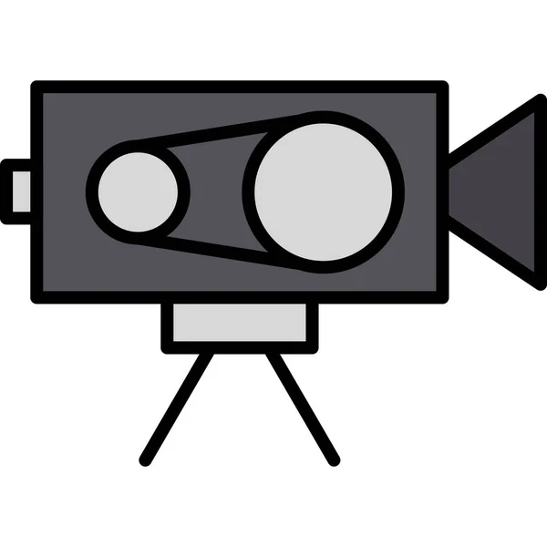 Video Camera Graphic Illustration Icon — Stock Vector