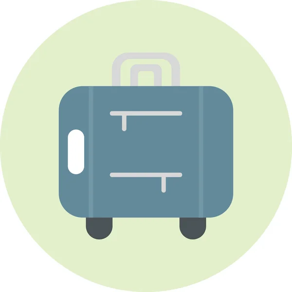 Cestovní Kufr Ikona Web Jednoduchá Ilustrace — Stockový vektor