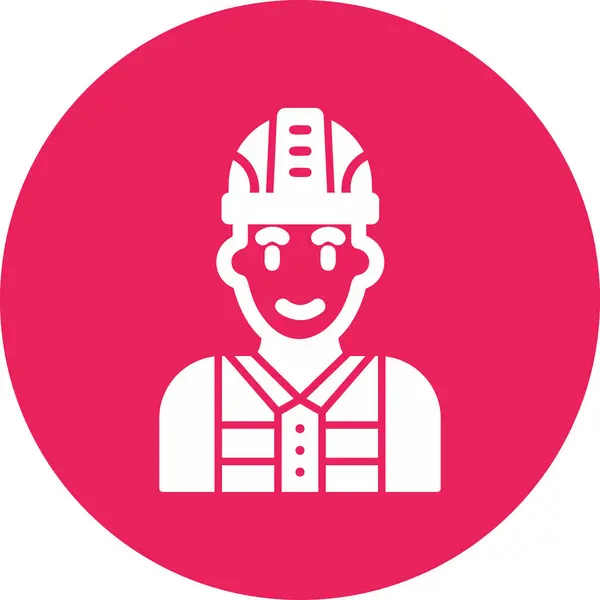 Vector Illustration Firefighter Icon — ストックベクタ