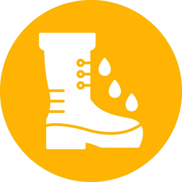 Illustrazione Vettoriale Rainboot Tempo Piovoso — Vettoriale Stock