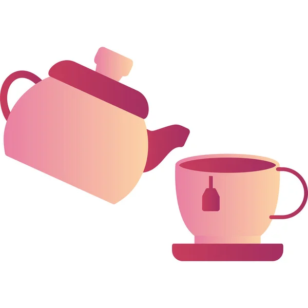 Çaydanlık Ikonu Beyaz Arkaplanda Izole Edilmiş Web Tasarımı Için Çaydanlık — Stok Vektör