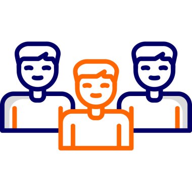 grup insan, web basit illüstrasyon