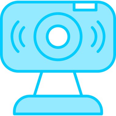 Web kamerası, basit Webcam simgesi tasarımı