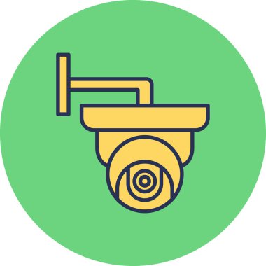 cctv modern simgesinin vektör illüstrasyonu