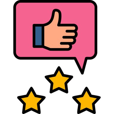 Modern simge, vektör illüstrasyonunu gözden geçir