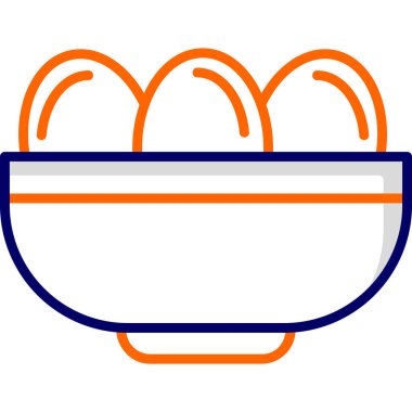 Yumurta. Web simgesi basit illüstrasyon