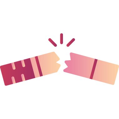 Bir oyun simgesinin düz dizaynının vektör çizimi