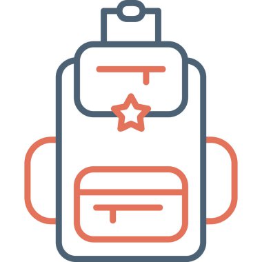 Okul çantası. Basit tasarım