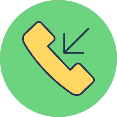 telefon arama simgesi, vektör illüstrasyonu