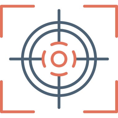 Hedef. Web simgesi basit illüstrasyon