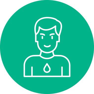 İnsan avatarı. Hayatta kalan, erkek çizimi  