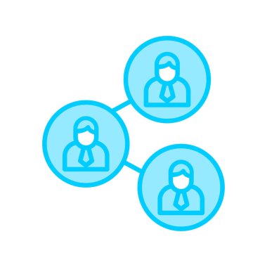 Abstract vector illustration of team work