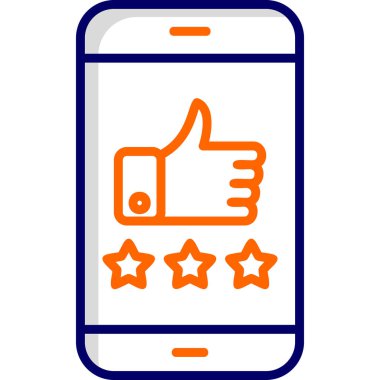 derecelendirme simgesi vektör illüstrasyonu