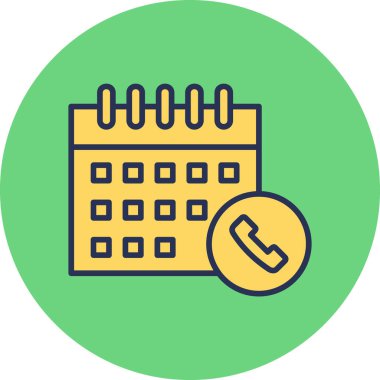 Takvim simgesi, vektör illüstrasyonu basit tasarım