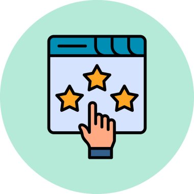 Modern simge sıralaması, vektör illüstrasyonu