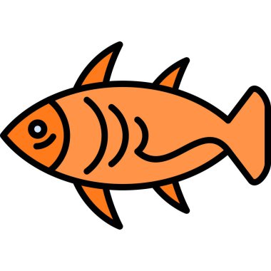 Arctic Char simgesi, vektör illüstrasyonu