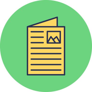 Belge simgesinin vektör illüstrasyonu