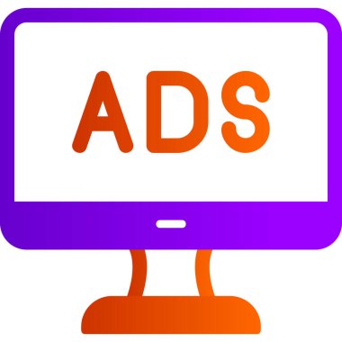 Reklam web simgesi basit illüstrasyon