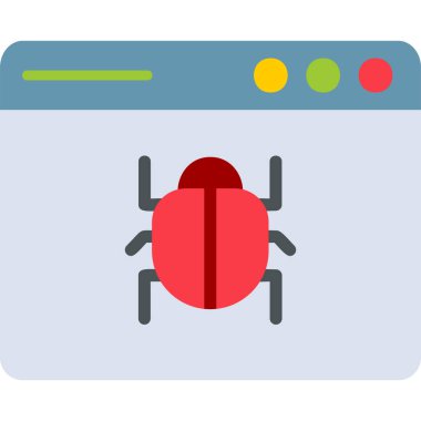 Web böceği modern simgesi, vektör illüstrasyonu 