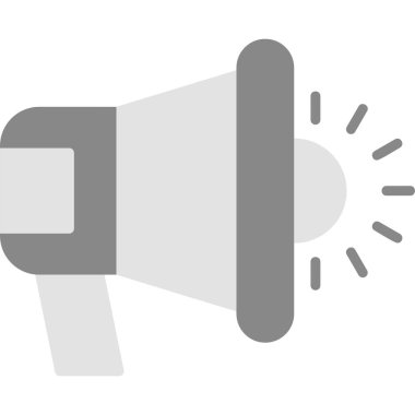 Megafon ikonu vektör illüstrasyonu