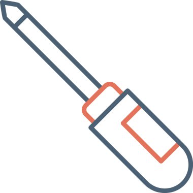 Tornavida. Web simgesi basit illüstrasyon