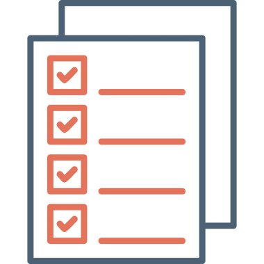 Checklist icon, vector illustration simple design