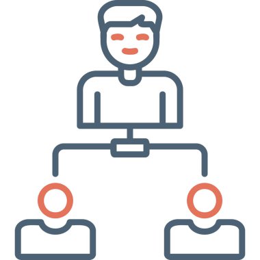 hiyerarşi. Web simgesi basit illüstrasyon