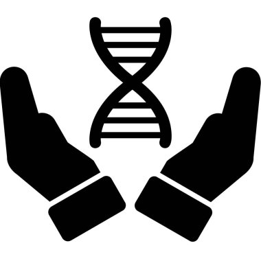 dna. Web simgesi basit illüstrasyon