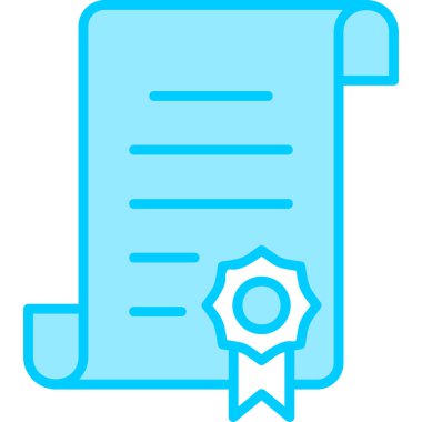 Sertifika. Web simgesi basit tasarım 