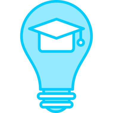 Eğitim sembolü. düz tasarım biçimi.