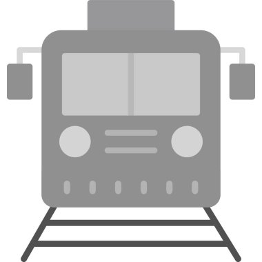 illustration of locomotive train wagon on railroad