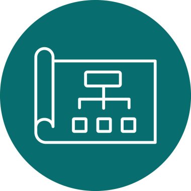 Planlayıcı web simgesi basit illüstrasyon