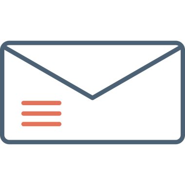 zarf simgesi vektör illüstrasyonu