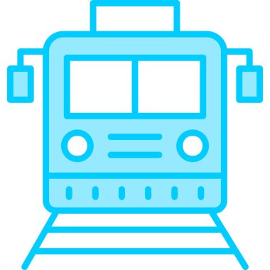 illustration of locomotive train wagon on railroad
