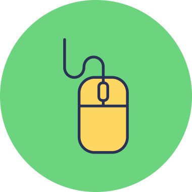 fare düz vektör simgesi