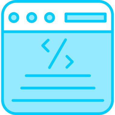 Kodlama. Web simgesi basit tasarım