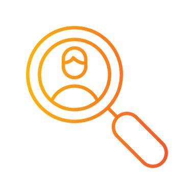 Arama insanlar simge vektör çizim