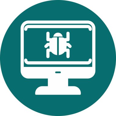 System Virus icon modern vector illustration