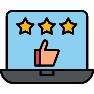 İyi gözden geçirme modern simgesi, vektör illüstrasyonu