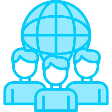 Küresel iş vektör simgesi