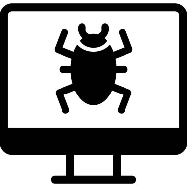 Computer Virus icon modern vector illustration