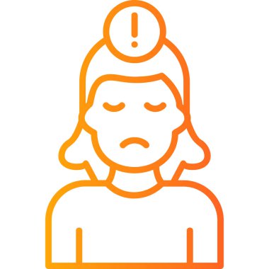 Panik Ağı simgesi basit illüstrasyon