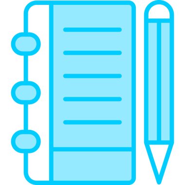 Not defteri web simgesi, vektör çizim