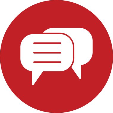 Konuş. Web simgesi basit illüstrasyon