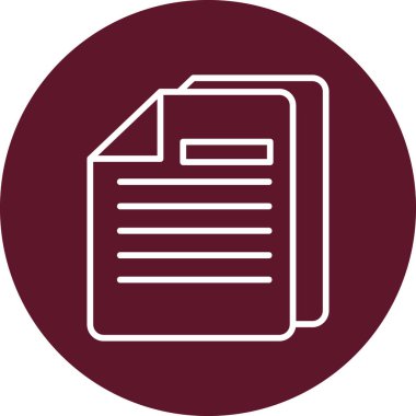 Belge simgesinin vektör illüstrasyonu