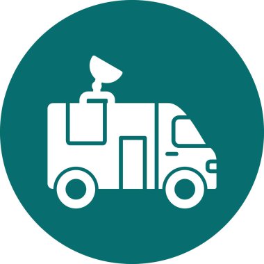News Van icon modern vector illustration