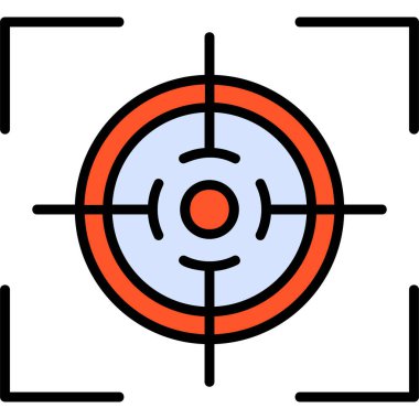 Hedef. Web simgesi basit illüstrasyon