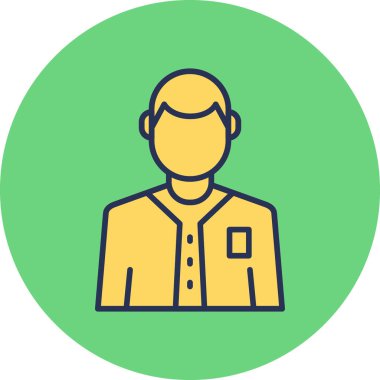 Adamım. Web simgesi basit illüstrasyon 