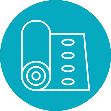 Yoga minderi. Web simgesi basit tasarım 