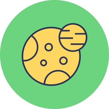 Astronomi. Web simgesi basit illüstrasyon